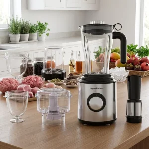 Blender 6 in 1 with 3 Speeds 6 Blades 2L Capacity Multifunctional for Household Use