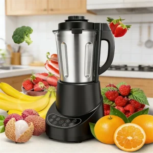 Blender Smoothie Maker Table Blender with 1.7L Container Heavy Duty Blender Mixer for Ice Nut Fruit
