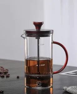 Borosilicate Glass French Press Coffee Maker 400ML 800ML BPA Free Heat Resistant Hand Brew Coffee Tea Plunger