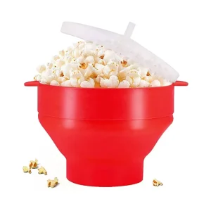 Bowl Silicone Microwave Household Hot Air Popcorn Maker Collapsible Popcorn Silicone Microwave Popcorn Popper