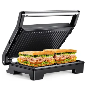 Breakfast Bread 3 in 1 Sandwich Maker Grill Machine Steak Burger Versatile Double Heating Electric Contact Grill Bearing