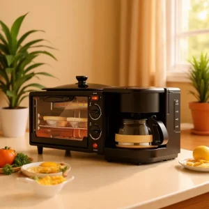 Breakfast Machine Multi functional Three in One Household 3 in 1 Small Toaster Coffee & Sandwich Maker