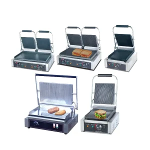 Breakfast Panini Grill Press Sandwich Makers Gas Toaster Commercial Electric Grill Machine Sanduicheira Griddle