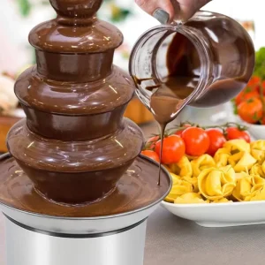 Buffet Chocolate Fountain Machine Tower Waterfall Melt Machine 4 Tier Chocolate Fountain