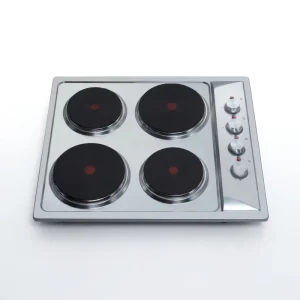 Built-In Electric 4 Burner Hot Plate Cooktop Stainless Steel Surface Electronic Ignition Household Use