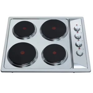 Built in Electric 4-Burner Stainless Steel Cooktop Electronic Ignition Flameout Protection Fast Heating Easy Clean Commercial
