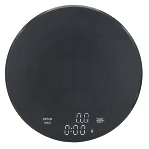 C321B High Precision Digital Kitchen Scale for Baking Coffee Food Weighing with Timer & Unit Conversion Round Design