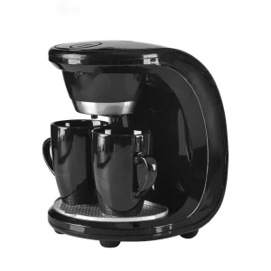 CAFEMASY 1-2 People Electric Coffee Machine with Two Cups Espresso Coffee Maker Mini Drip Coffee Machine