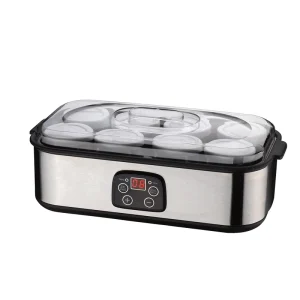 CE ETL 25W 1.6L 8 Glass Jar Automatic Yogurt Maker Temperature Control 110 Volt Home Electric Greek Yogurt Maker for Home Made