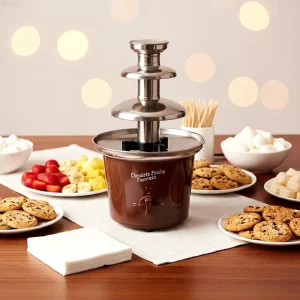 CF 11 Electric Chocolate Fondue Fountain Machine Tabletop for Wedding & Hotel Use 85W