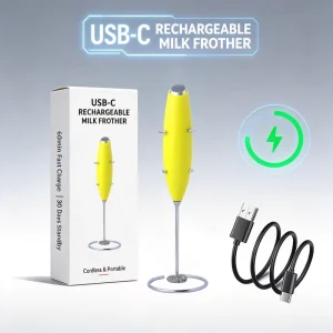 Cappuccino Coffee Maker Electric Matcha Whisk Powerful Foamer Beverage Handheld Portable Wireless Rechargeable Milk Frother