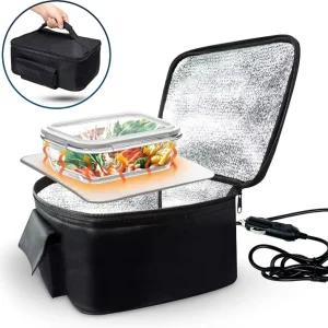 Car Food Warmer Self Heated Preservation Bag Portable 12V Electrical Heating Lunch Bag