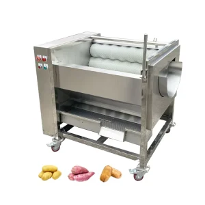 Cassava Peeling Machine Peeler and Washer Potato Brush Washing Peeling Machine
