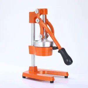 Cast Iron Manual Juicer 304 Stainless Steel Household Juicer for Orange Pomegranate Juice English Instructions for Retail Stall