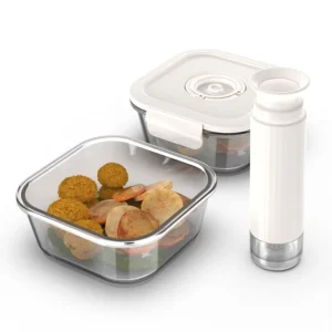 Cedar space Electric Food Vacuum Glass Fresh Keeping Lunch Box Microwave Safe Food Storage Container