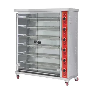 Chicken Rotary Rotisserie Chicken Oven Commercial Full Gas Electric Grill Rotisserie Large Capacity Restaurants BBQ