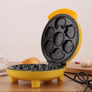 Children’s Breakfast Machine Double Sided Heating Electric Pancake Maker Fully Automatic Household Multifunctional Waffle Maker