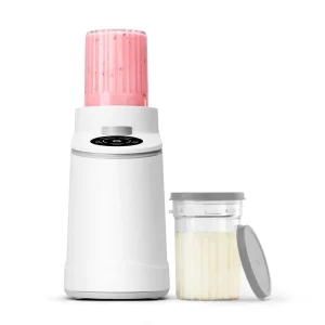 Chill Ice Cream Maker for Gelato Sorbet Juice Maker Machine for Home Dishwasher Safe 16 Oz Pint Cups White NBD50100AW
