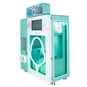 China Factory Custom Automatic Cotton Candy Robot Electric Sugar Cotton Candy Floss Vending Coin Operated Machine