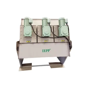 China Factory Manufacturer WWTP Sediment Sludge Thickening Multi Disc Screw Press Dehydrator DAF Scum Dehydrator Machinery