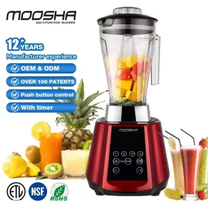 China Factory NSF Certified 1.5L 2L Milk Tea Shop Bar Smoothie Blender Heavy Duty 1500W 2200W Key Press Commercial Blender