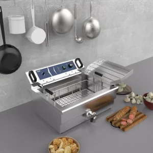 China Factory Restaurant Equipment Electric Deep Fryer for Fried Chicken Commercial Electric Deep Fryer