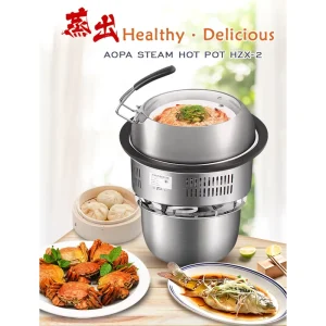 China Multifunction Commercial Industrial Electric Steam Cooker Hot Pot Cooking Restaurant Use Food Steamer Fast Heating