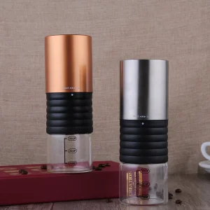Classic Electric Automatic Portable Coffee Grinder with Metal Housing Rechargeable for Hotel Outdoor Car Use