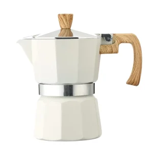 Classic Italian Aluminum Square Moka Pot Espresso Coffee Brewer Thermal Insulation 0-6 Hours European Style Customizable Color