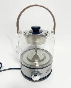 Classic Model Glass Electric Kettle 1.0L 500W High Boron Glass Goose Neck Kettle Kitchen Appliance 304SS Heating Plate