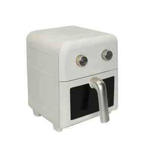 Classic Style 100% Metal Body Mechanical Air Fryer Non-Stick Pot Hot Air Oven Household Oil Free Frying Appliance