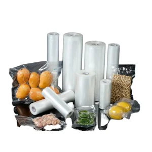 Clear PA PE Vacuum Sealer Packing Bag Embossing Microwaveable Food Plastic Sealer for Rice Salad Storage Vaccum Seal