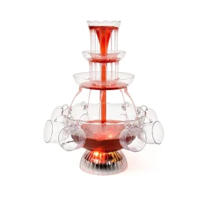 Cocktail Fountain Wine Fountain Plastic WF03 3 Tiers Wedding Commercial Chocolate Waterfall Fountain Household CN ZHE