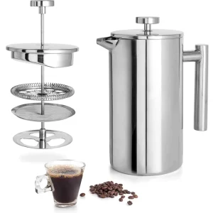 Coffee French Press Double Walled Insulated Coffee Jug Stainless Steel French Press Coffee Maker