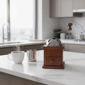 Coffee Hand Grinder Wood Vintage Antique Ceramic Hand Crank Coffee Mill Stainless Steel Spice Manual Coffee Grinder