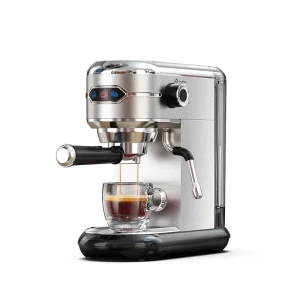 Coffee Maker Cafetera 20 Bar Inox Semi Automatic Super Slim ESE POD and Powder Espresso Cappuccino Machine Hot Water H11