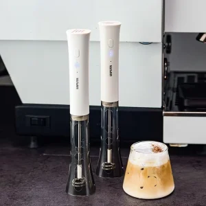 Coffee Milk Frother Portable Electric Milk Kitchen Miniature Milks Foam Machine Decoration Mixer Blender Coffeeware