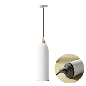Coffee Tea Tools Type C Rechargeable Electric Milk Foaming Machine Mini Portable Cream Whipping Latte Handheld Milk Frother