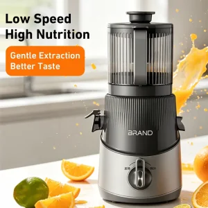 Cold Press Juicer 156mm Feed Chute Slow Juicer High Juice Yield CE RoHS Certified Factory Direct for Home Kitchen