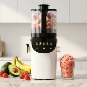 Cold Press Slow Juicer Extra Wide Chute Moisture Proof 1pc Home Juicer Low Noise High Efficiency OEM ODM