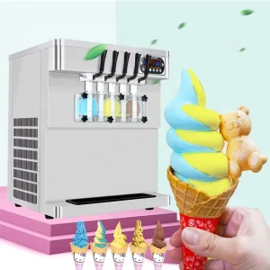 Colorful Commercial Soft Serve Yogurt Ice Cream Making Machine Icecream Maker Soft Ice Cream Mini Machine Price