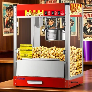 Colorful Design Electric Popcorn Maker 1400W 220V for Kids Party Attractive