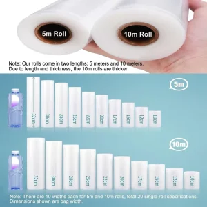 Commercial 11 Inch Vacuum Sealer Rolls for Bulk Meat Storage Heavy Duty BPA Free Textured Puncture Resistant Food Sealing Film