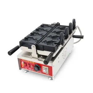 Commercial 110v 220v Mini Fish Shape Taiyaki Waffle Making Maker Machine Electric Open Mouth Ice Cream Taiyaki Japanese Machine