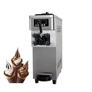 Commercial 12L/h Automated Yogurt Soft Serve Ice Cream Machine Table Top Air Cooling Pre Cooling Preservation Ice Cream Maker