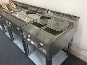 Commercial 13L+13L Double Tank Gas Deep Fryer French Fries Machine Chicken Donut Deep Fryer Restaurant Equipment