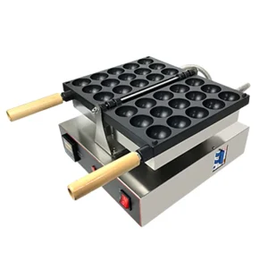 Commercial 15 Holes Japanese Egg Bubble Waffle Maker Electric Non Stick Ball Shape Waffle Maker