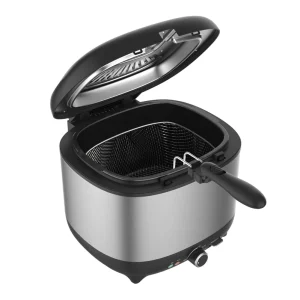 Commercial 1800W 3.5L Portable Stainless Steel Electric Oil Deep Fat Fryer with Timer