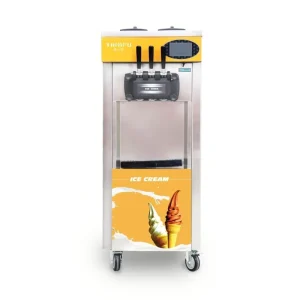 Commercial 18L Soft Serve Ice Cream Machine Frozen Yogurt Ice Cream Maker with 2+1 Flavors Soft Serve Ice Cream Machine