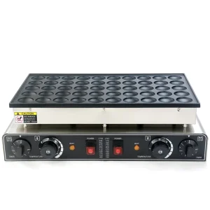 Commercial 220V Electric Waffle Maker Stainless Steel Pancake Maker Non Stick Poffertjes Grill for Food Shops